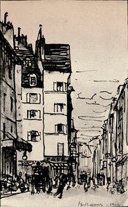 「セーヌ通り」、1915 作： Alfred Latour