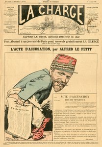 ラ・チャージ（1888年）」表紙、カラーサティアー 作： Alfred Le Petit