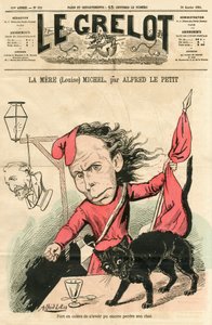 Le Grelot "の表紙、カラフルな風刺画 作： Alfred Le Petit