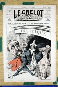 Le Grelot」166号の表紙、Satirique en Couleurs 作： Alfred Le Petit