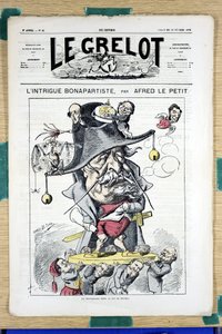 Le Grelot」45号表紙、Satirique en Couleurs 作： Alfred Le Petit
