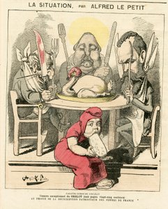 Le Grelot」47号の表紙、Satirique en Couleurs 作： Alfred Le Petit
