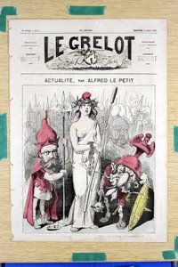 Le Grelot」50号の表紙、Satirique en Couleurs 作： Alfred Le Petit