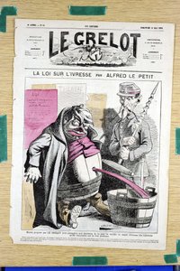 Le Grelot」58号の表紙、Satirique en Couleurs 作： Alfred Le Petit
