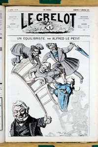 Le Grelot」81号の表紙、Satirique en Couleurs 作： Alfred Le Petit