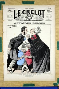 Le Grelot」の表紙、numbero 697「Satirique en Couleurs」。 作： Alfred Le Petit