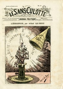 Le Sans-Panlotte "の表紙、12号、Satirique en Couleurs 作： Alfred Le Petit