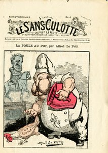 Le Sans-Panlotte "の表紙、第4号、Satirique en Colours 作： Alfred Le Petit