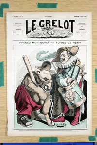 The Grelot」51号の表紙、Satirique en Couleurs 作： Alfred Le Petit