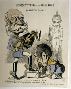 プロイセン戦争プロイセンのヴィルヘルム1世とフランスのナポレオン3世の風刺画。