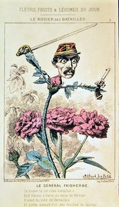 Louis Faidherbe将軍（アニメ「Fleurs, Fruits et Legumes du Jour」より）。 作： Alfred Le Petit