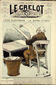 Le Grelot』178号の表紙のイラスト 作： Alfred Le Petit