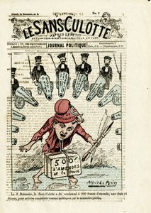 Le Sans-culotte』第7号の表紙イラスト 作： Alfred Le Petit