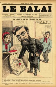 アルフレッド・ル・ペペティ（1841-1909）のイラストが『Le Bai』誌の表紙に掲載されました。 作： Alfred Le Petit