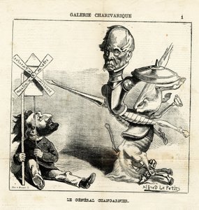 Le Charivari』に掲載されたアルフレッド・ル・ペテ（1841-1909）のイラスト 作： Alfred Le Petit