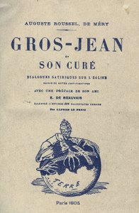 アルフレッド・ル・プティット（1841-1909）による「グロージャンとその治療法」の表紙のイラスト 作： Alfred Le Petit