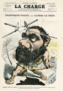ザ・チャージ」（1870年）第12号、カラーの風刺画