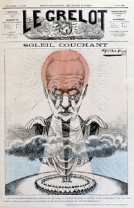 ソレイユ・クーシャン（Soleil couchant）。ヴィクトル・ユーゴー - アルフレッド・ル・ペペティ著、1883年11月3日付「ル・グレロット」紙にて 作： Alfred Le Petit