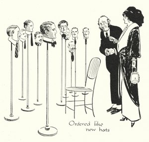 帽子のような人選（リトグラフ）