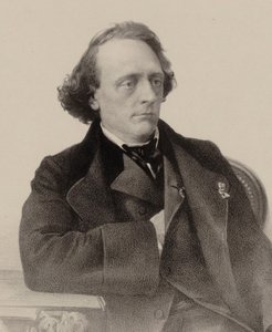 ピアニストで作曲家のヘンリー・リトルフの肖像 1818-1891 , 1858. 作： Alfred Lemoine