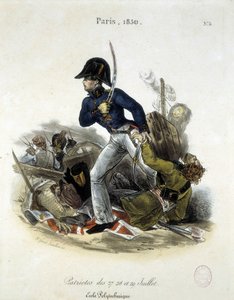 ルメルシエによる1830年の革命期のポリテクニシャン。 作： Alfred Leon Lemercier
