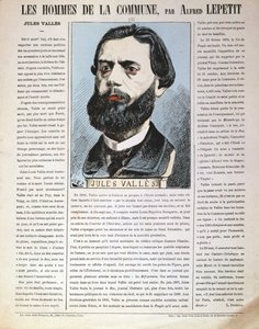 ジュールヴァレス、フランスのジャーナリスト、作家、パリコミューンのメンバー、1871年 作： Alfred Lepetit
