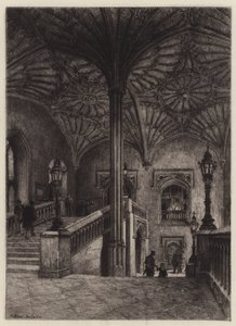 クライストチャーチの階段 作： Alfred Louis Brunet Debaines