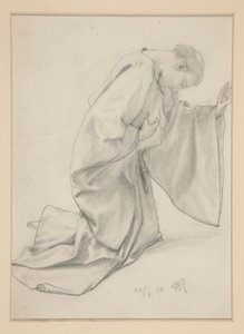 ひざまずく修道士 作： Alfred Parsons