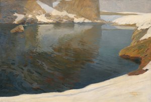 山の湖 作： Alfred Poell