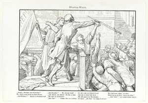 また、死のダンス、プレート IV 作： Alfred Rethel