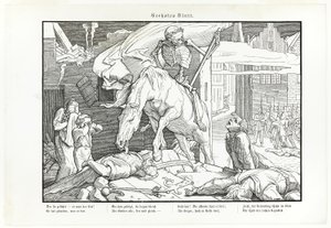 死の舞踏、プレートVII 作： Alfred Rethel