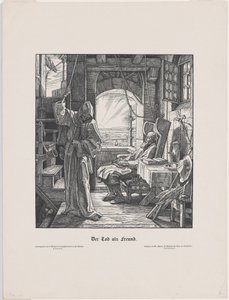 友としての死 作： Alfred Rethel
