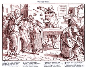 Totentanz 1848年。死はすべての人間が平等であることを証明する 作： Alfred Rethel