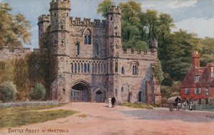 ヘイスティングス近くのバトル修道院 作： Alfred Robert Quinton