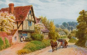 イヴシャムの近くのクロプソーンヒル 作： Alfred Robert Quinton