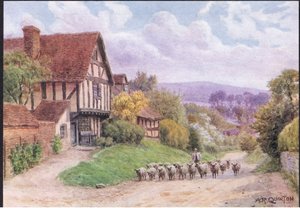 Cropthorne, Nr Evesham, Worcester, from The Cottages and the Village Life of Rural England published by Dent & Sons Limited 作： Alfred Robert Quinton
