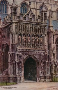 グロスター大聖堂、サウスポーチ 作： Alfred Robert Quinton