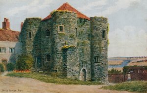 イーペルの塔、ライ（カラーリトグラフ 作： Alfred Robert Quinton