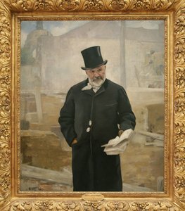 アドルフ・アルファン（1817-1891）の肖像」1888年（油彩・キャンバス 作： Alfred Roll