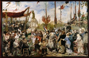 1880年7月14日（油彩スケッチ） 作： アルフレッドロール