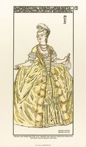 オペラの衣装デザインデアローゼンカヴァリエ薔薇の騎士リチャードシュトラウス作、1910年 作： Alfred Roller