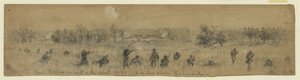 Genl。反逆者の前のバーロウは働きます。リッチモンドから12マイル 作： Alfred Rudolph Waud