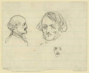 ベンジャミン・バトラーを含む3つの胸像 作： Alfred Rudolph Waud