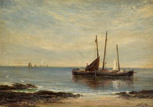 テイ河口の漁船 作： Alfred Sanderson Edward