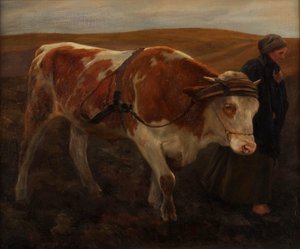 畑からの帰り 作： Alfred Schrötter von Kristelli
