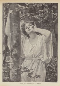 A・セイファートの絵画「The Echo」（リトグラフ版 作： Alfred Seifert