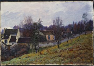 ルーヴェシエンヌの秋、1873 作： Alfred Sisley