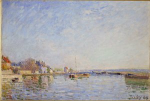 ロワン運河 作： Alfred Sisley