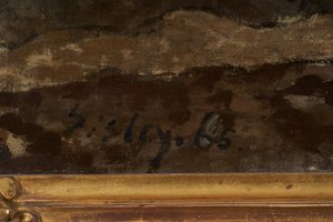 フォンテーヌブローの森の端 作： Alfred Sisley