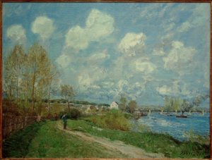 ブージヴァルの夏 作： Alfred Sisley